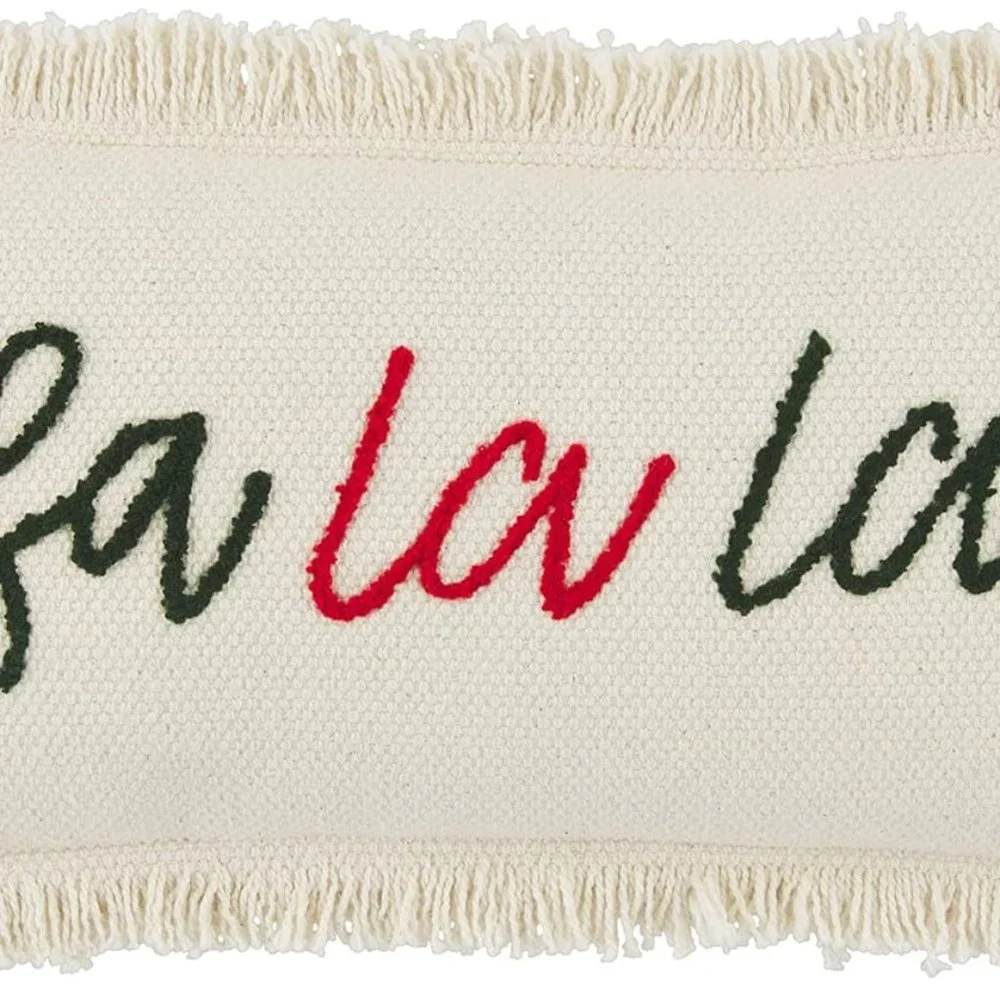 Mud Pie - Fa La La Mini Christmas Pillow/New in Package